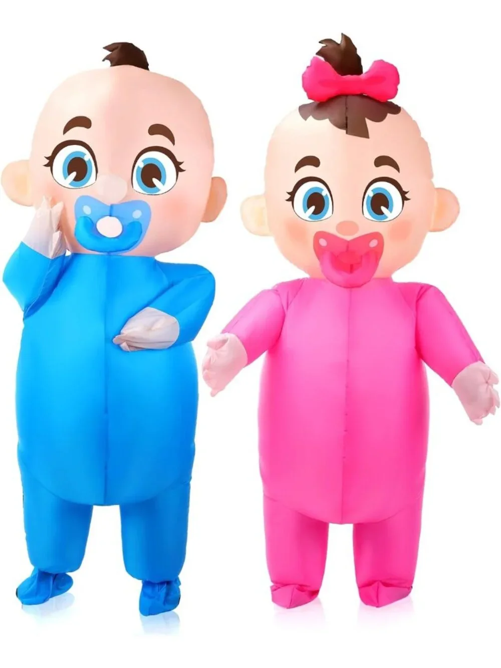 Inflatable Baby Costume Set - Fun Giant Gender Reveal Ideas for Parties, 2 PCS